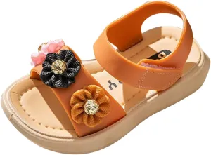Children Sandals Thickened Summer Princess Fashion Soft Sole Children Girls Baby Beach Sandals Size 12 Girls