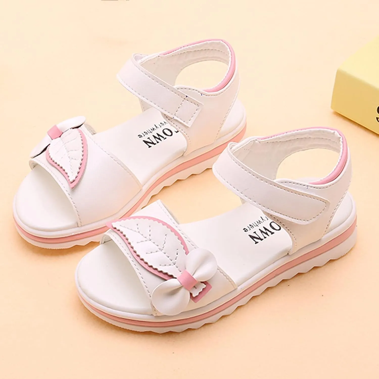 Children Shoes Fashion Flower Thick Sole Sandals Soft Sole Comfortable Princess Sandals Toddler Shoes Girls