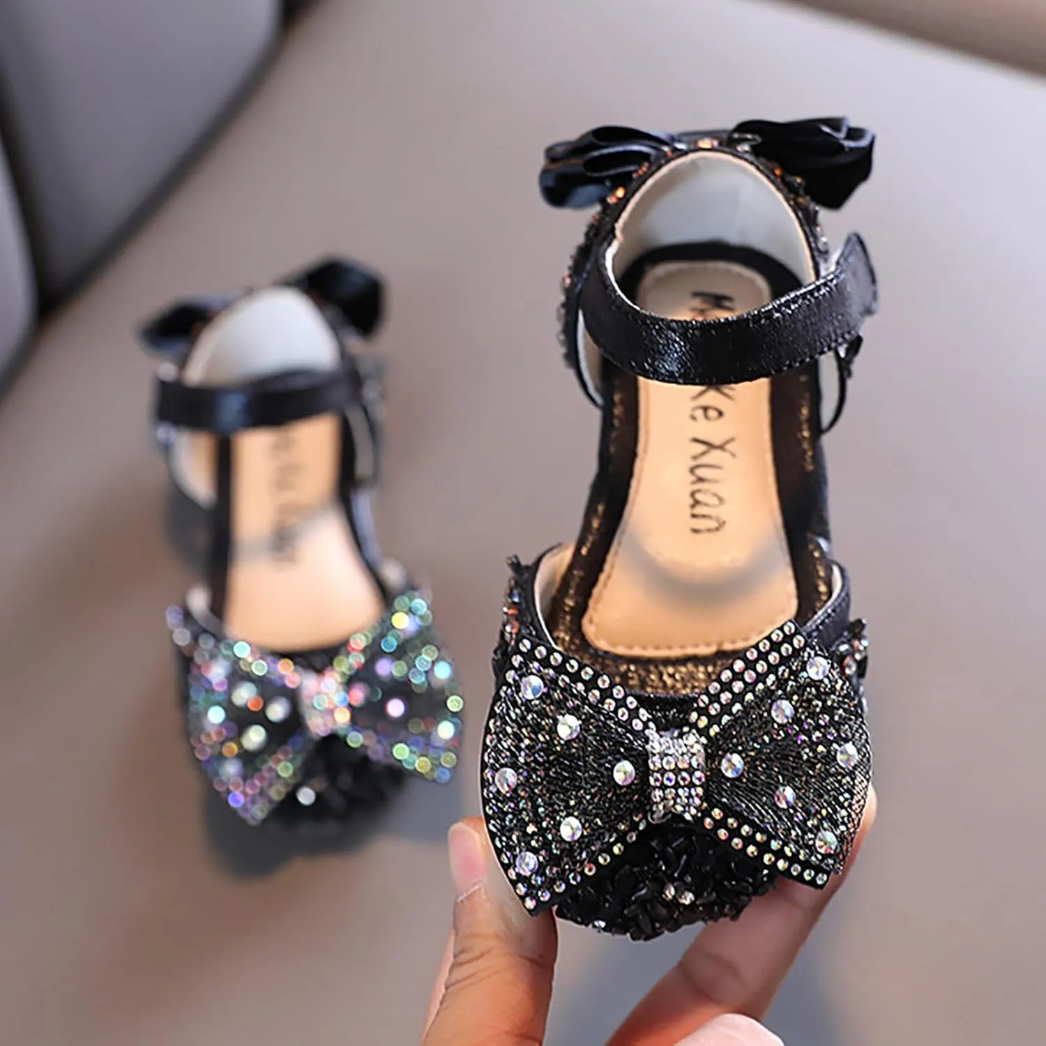 Children Soft Sole Foot Warmer Fashion Spring Summer Girls Sandals Dress Performance Mesh Pearl Dance Shoes