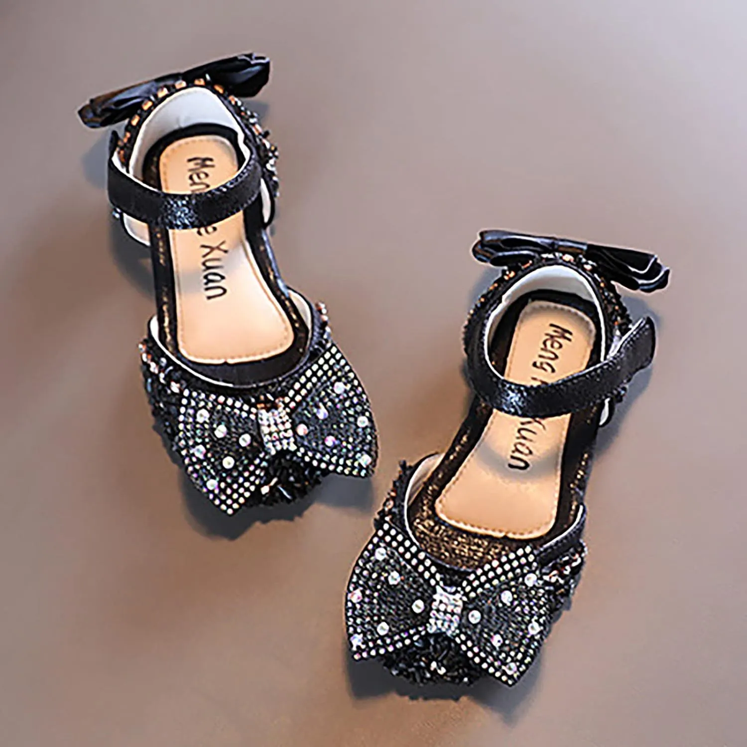Children Soft Sole Foot Warmer Fashion Spring Summer Girls Sandals Dress Performance Mesh Pearl Dance Shoes