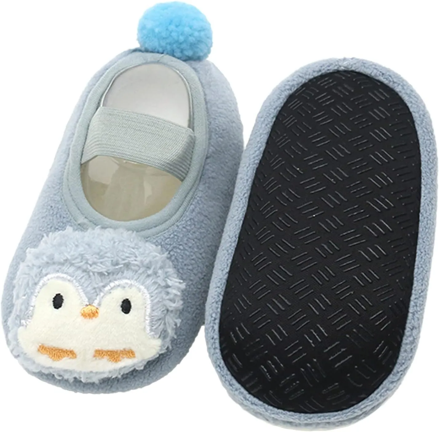 Children Toddler Shoes Autumn and Winter Boys and Girls Floor Socks Non Slip Plush Cartoon Animals Infant Sneaker Boy