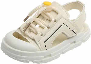 Children's Baotou Half Sandals Summer Anti Kick Boys' Beach Shoes Girls' Korean Soft Sole Walking Toddler Dress Sandals