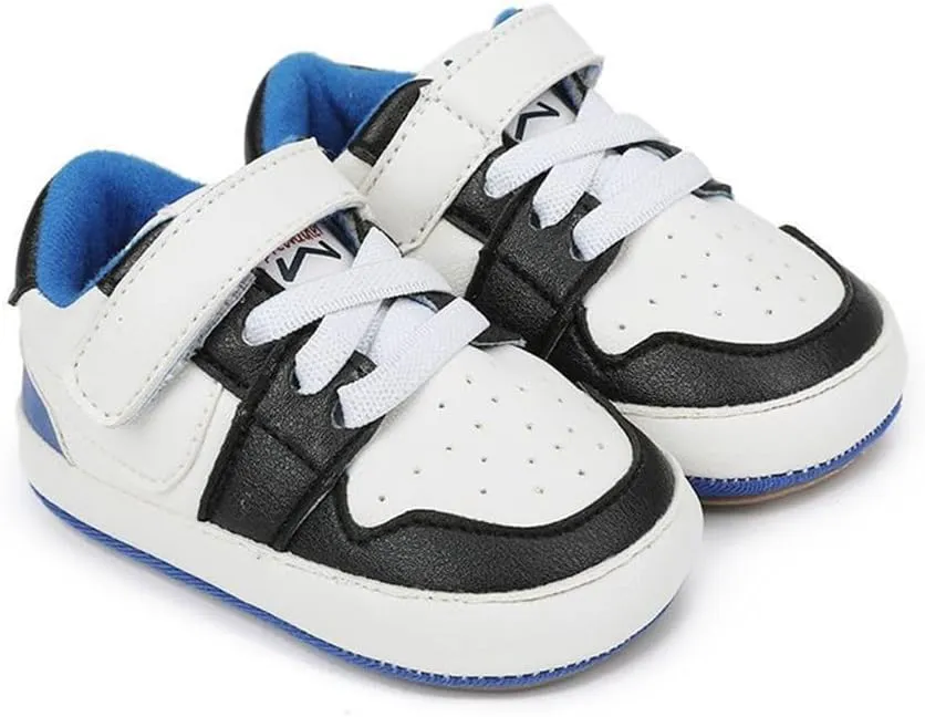 Clowora Unsex Baby Shoes Boys Girls Infant Sneakers Non-Slip Soft Rubber Sole Toddler Crib First Walker Lightweight Shoes