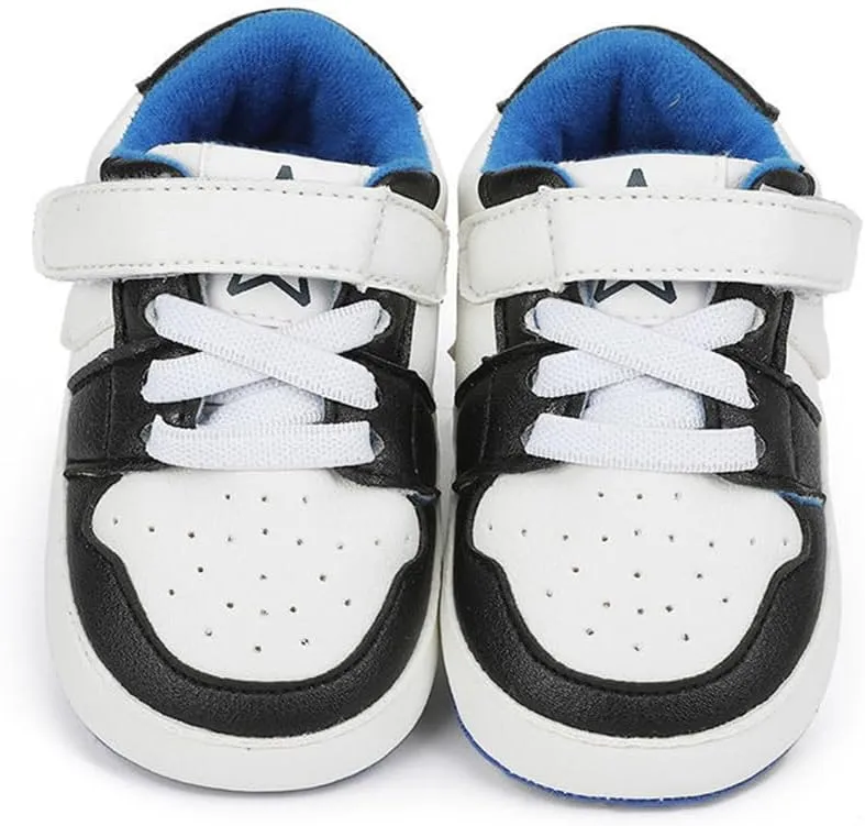Clowora Unsex Baby Shoes Boys Girls Infant Sneakers Non-Slip Soft Rubber Sole Toddler Crib First Walker Lightweight Shoes