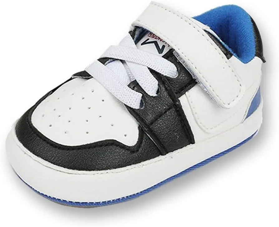 Clowora Unsex Baby Shoes Boys Girls Infant Sneakers Non-Slip Soft Rubber Sole Toddler Crib First Walker Lightweight Shoes