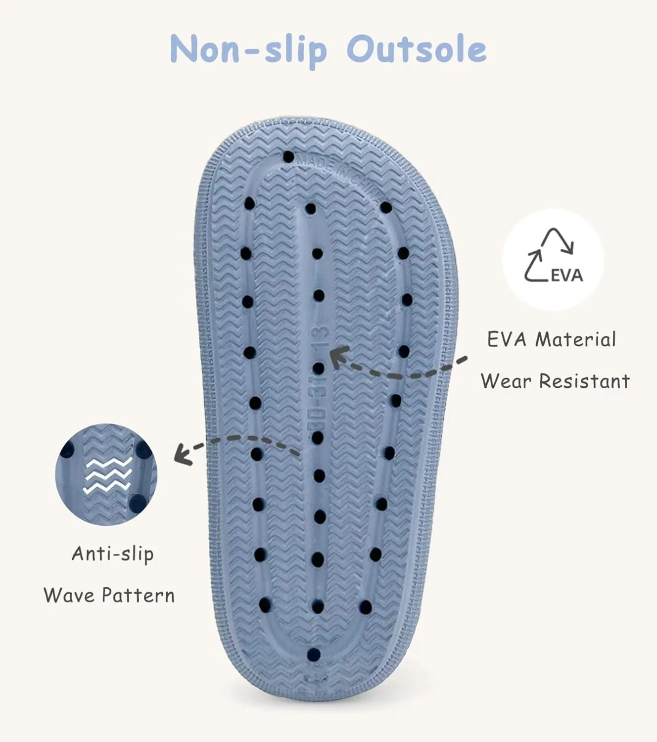 Cubufly Cloud Slides for KidsBoys Girls Shower Slippers Slip on SandalsNon-Slip Open Toe Pillow Slippers SandalsQuick Drying Summer Beach Pool Shoes