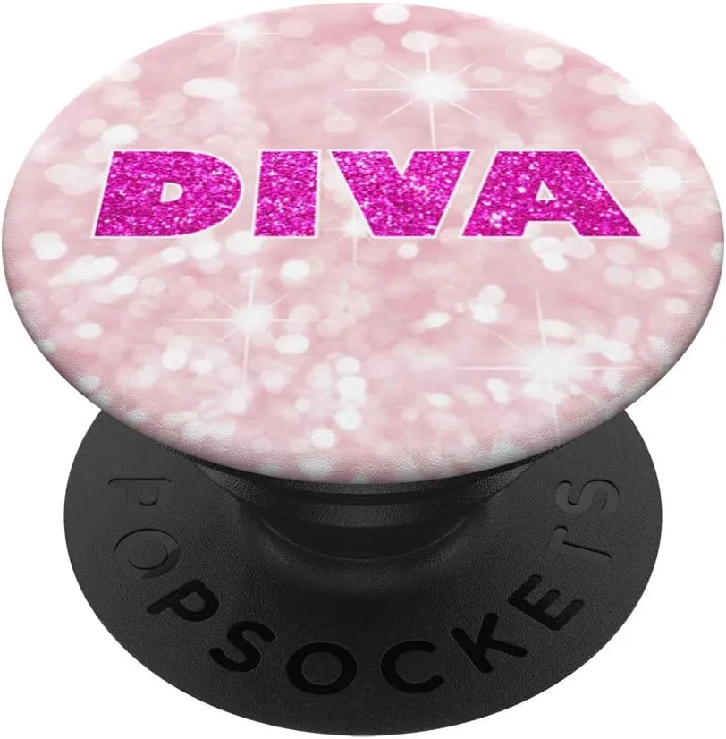 Diva Pop Socket PopSockets PopGrip: Swappable Grip for Phones & Tablets