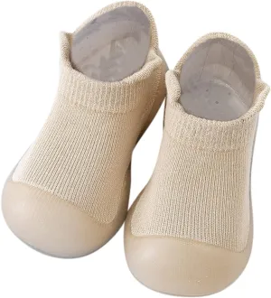 EnJoCho Children Summer Sandals Toddler Kids Infant Newborn Baby Boys Girls Shoes Solid Ruffled Soft Soles (Khaki, 12-18 Months)