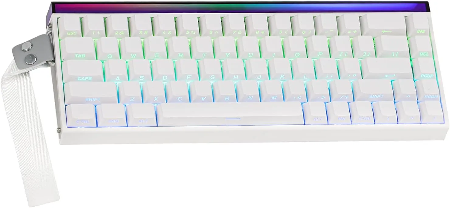 EPOMAKER Aula Hero68 HE Wired Magnetic Gaming Keyboard, 0.01mm Adjustable Actuation, Rapid Hall Effect Switch, 8kHz Polling, 5-Layer Sound Dampening, RGB Box & Backlight (White)