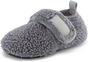 ESTAMICO Toddler Slippers for Girls Boys Warm House Slipper Kids Non Slip Indoor Shoes