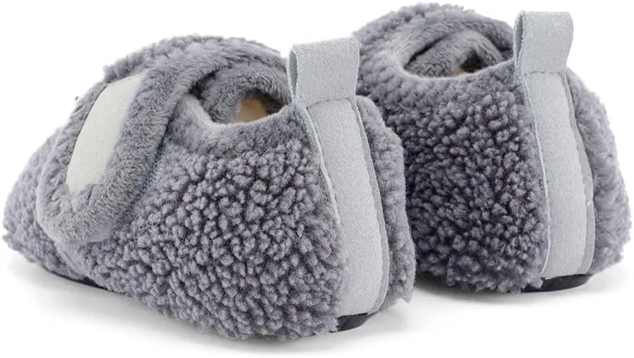 ESTAMICO Toddler Slippers for Girls Boys Warm House Slipper Kids Non Slip Indoor Shoes