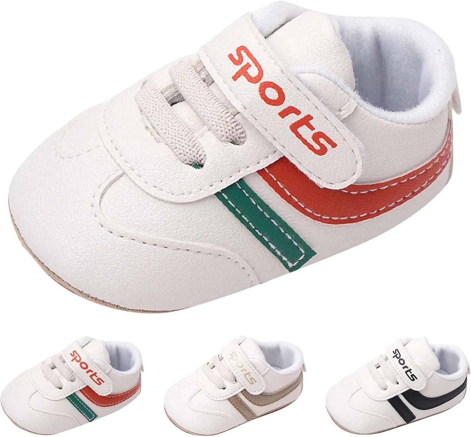 Fashion Summer Children Infant Toddler Shoes Boys and Girls Sports Shoes Flat Sole Non Slip Lightweight Colorblock Hook Loop Boots