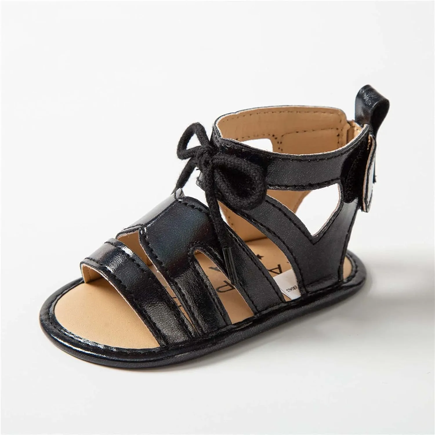 Flat Soft Lacing Baby Walking Rubber Shoes Non-Slip Sole Sandals Girls Baby Shoes Baby Girl Shoes