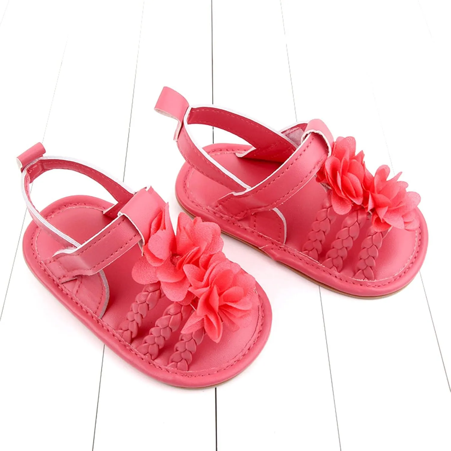 Flat Summer Boys Girls Walking Sole Baby Rubber Soft Non-Slip Sandals Bow Shoes Baby Shoes Toddler Boy Summer Shoes