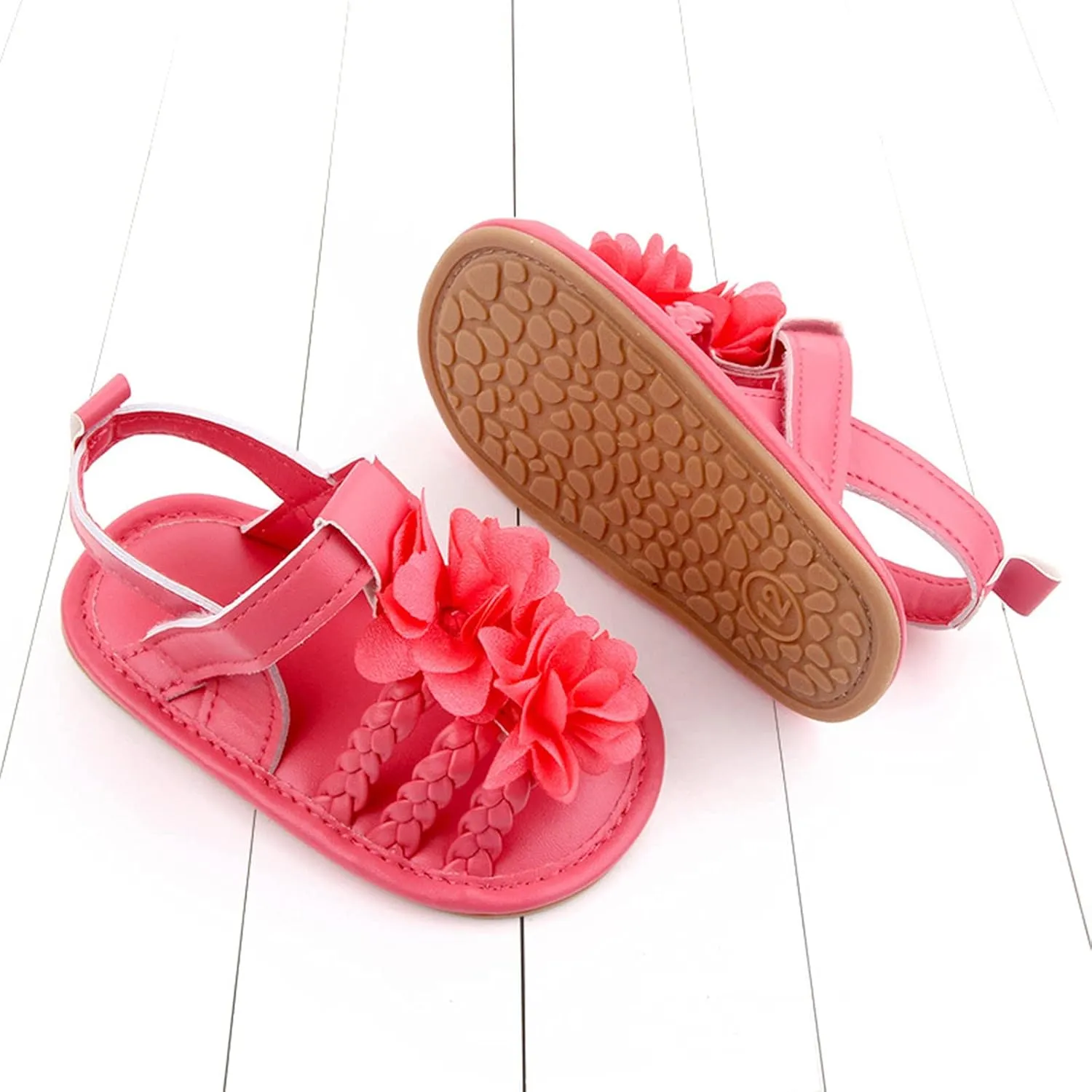 Flat Summer Boys Girls Walking Sole Baby Rubber Soft Non-Slip Sandals Bow Shoes Baby Shoes Toddler Boy Summer Shoes