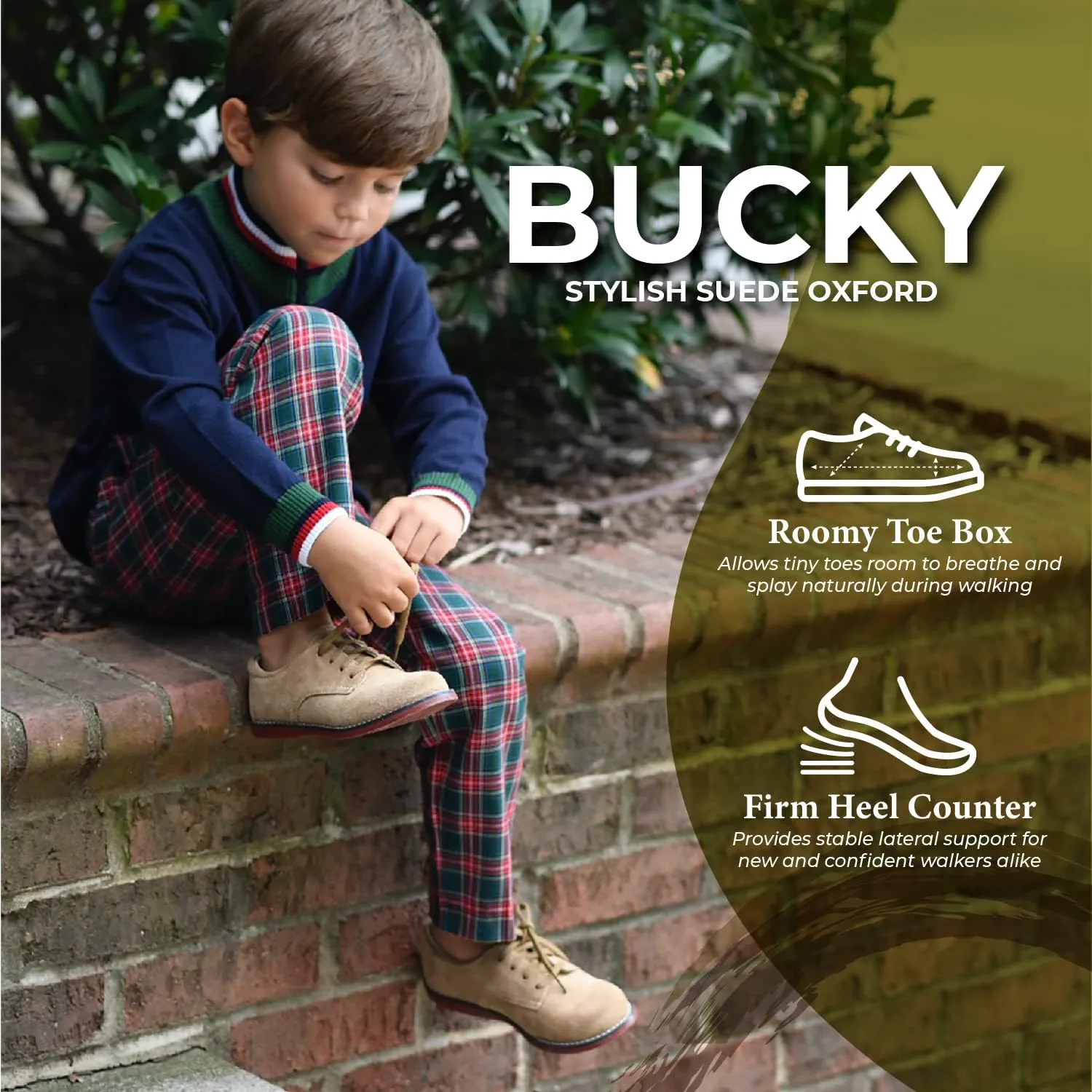 FOOTMATES Boy's Bucky 2 (Toddler/Little Kid)