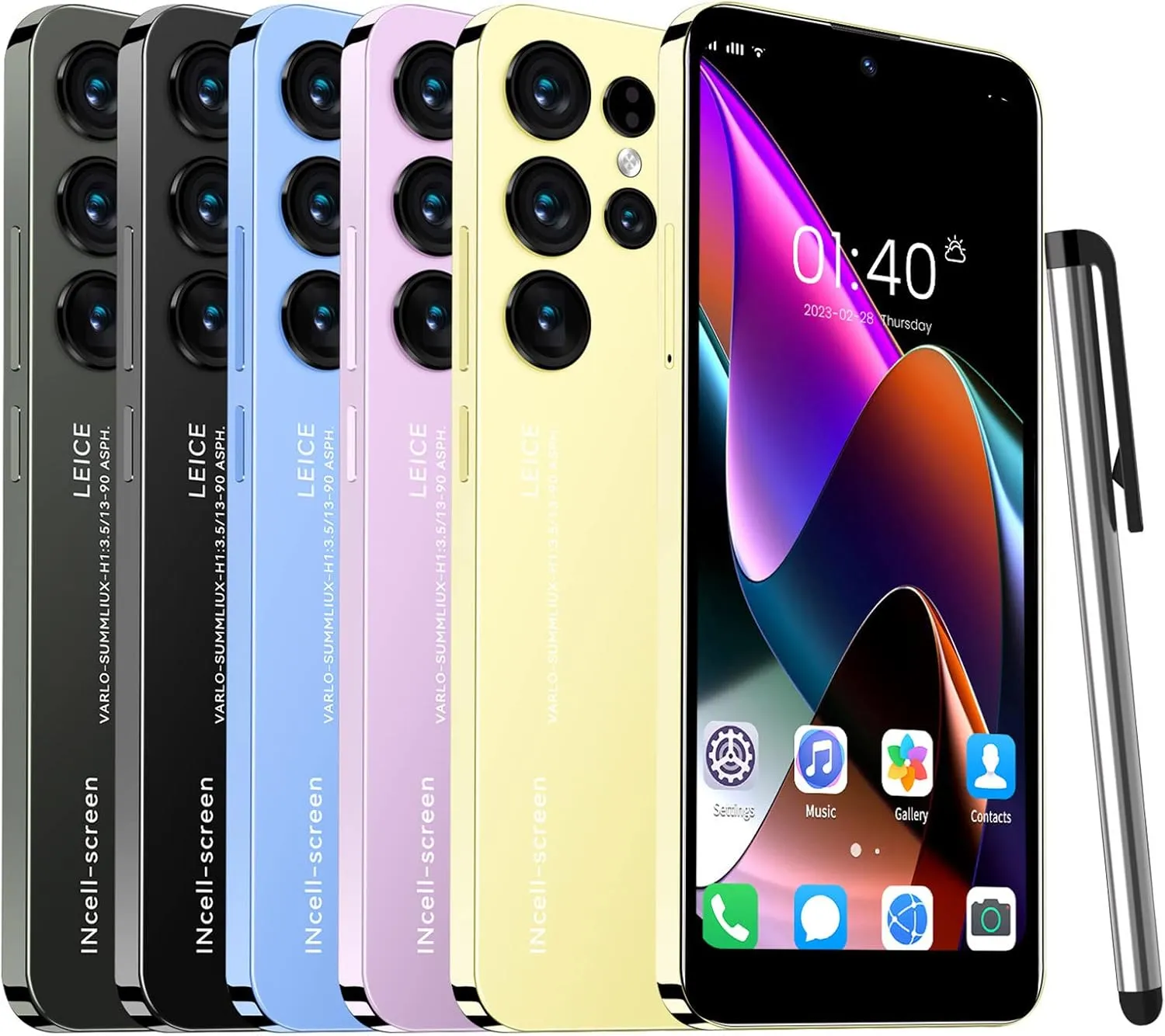 Generic Unlocked Android Phones 2024, 6.1inch Unlocked Smartphones Android 1 8G Unlocked Phones Dual Sim, 2350mAh Smart Phone Mobile Phone Cheap Unlocked Android Smartphones Cellphone, Blue