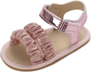 girls size 1 sandal Ruffle Bowknot Premium Soft Sole Open Toe Breathable Summer Outdoor Shoes Baby Sandals 0 12 Months