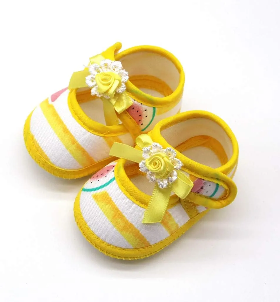 Girls Sneakers Size 3 Sandals Prewalker Baby Single Shoes Soft Printing Girls Sole Watermelon Baby Shoes Baby Girl Tennis