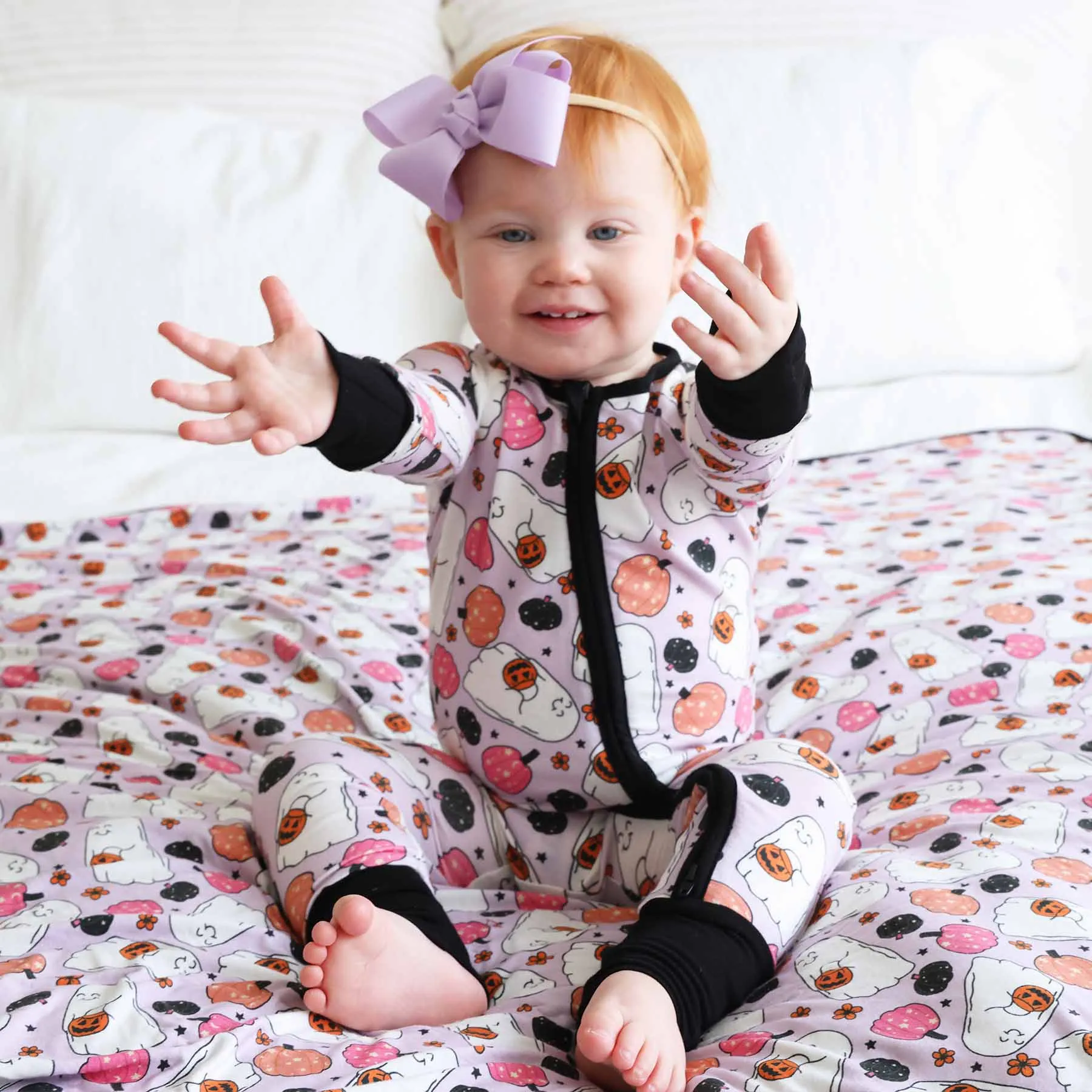 Girly Ghouls Convertible Zip Romper