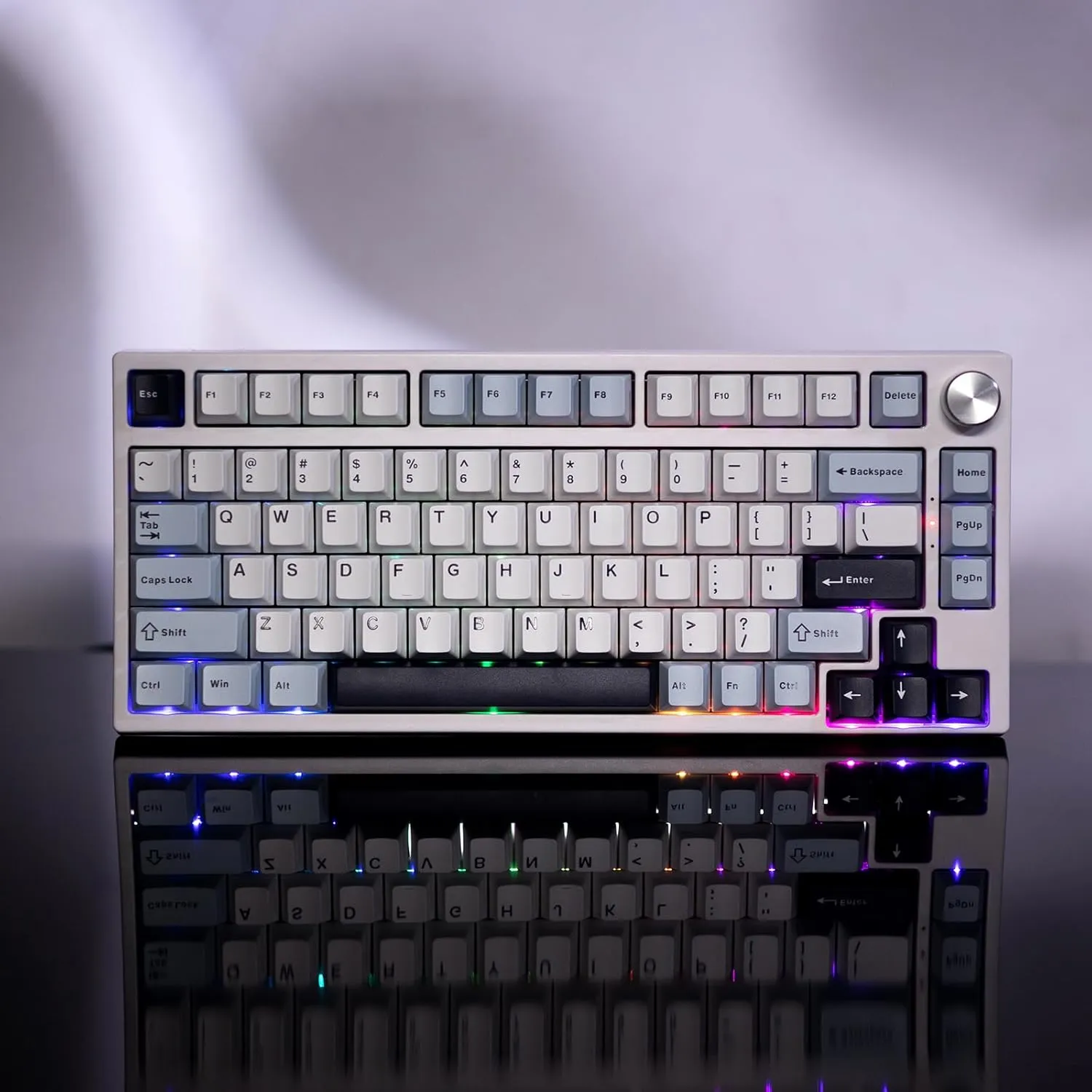 GK GAMAKAY TK75 HE Rapid Trigger Mechanical Keyboard Hall Effect Hot-swap Magnetic Switch, Snap Tap, 81 Keys PBT Keycap Bluetooth/2.4GHz/Wired 75% RGB Esports Gaming Keyboard (Magnetic Mercury Switch)