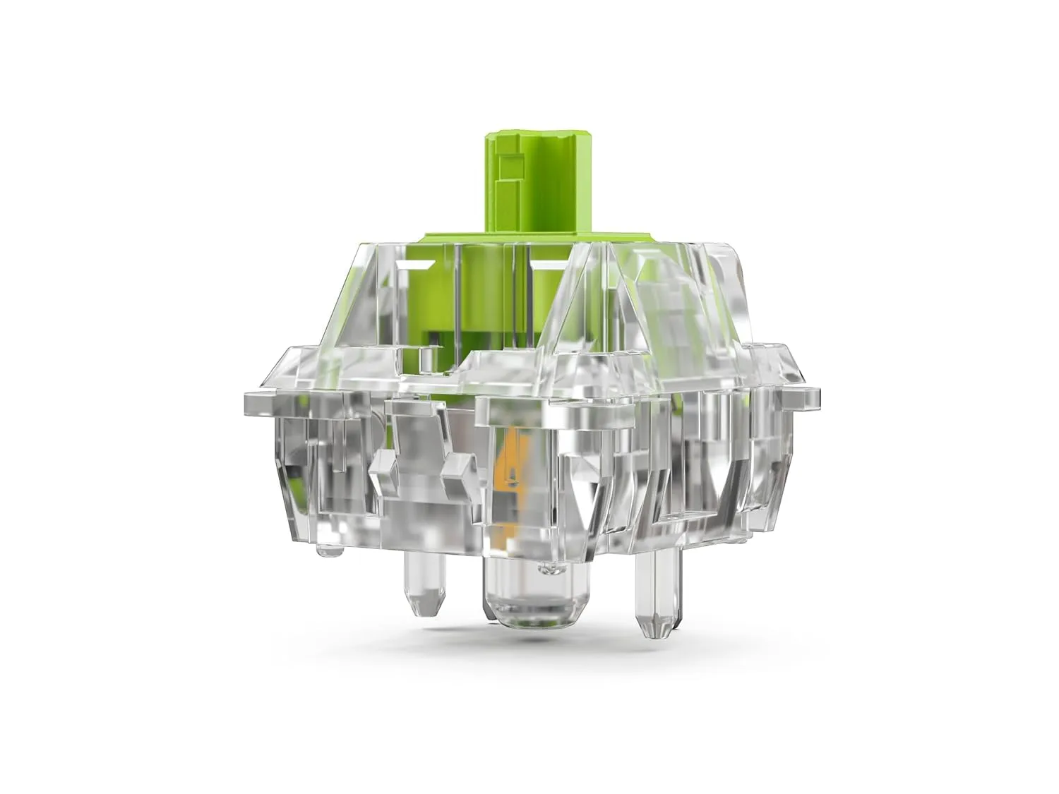 Glorious Raptor Clicky Switches for Mechanical Keyboards for Gaming: 36 PCS, 5-pin, Transparent for MAX RGB, Pre-Lubed, Compatible with MX Keycaps, Premium Click Bar for Thocky Sound