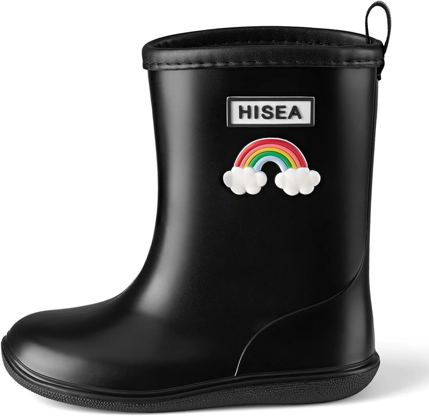 HISEA Toddler Rain Boots Waterproof, Baby Kids Short Rubber Rain Shoes Lightweight for Boys Girls