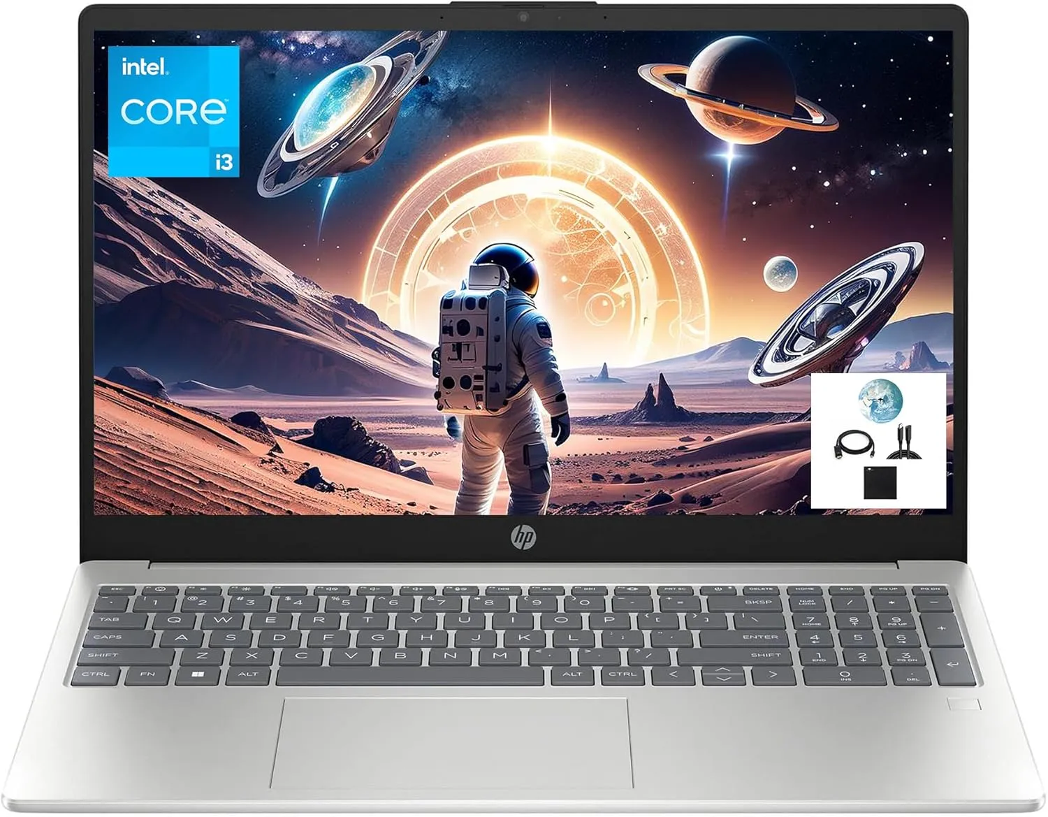 HP 15.6 FHD-Laptop, Intel Core i3-N305(Beat i3-1115G4) 32GB RAM 1TB SSD Student-Laptop with Fingerprint Win11 Wi-Fi 6 Bluetooth 5.3 Ultra-Fast Performance Work Entertainment