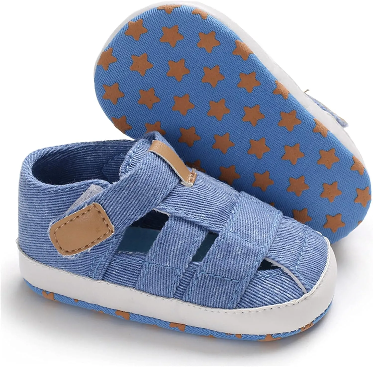 Infant Baby Boys Girls Summer Sandals Soft Sole Anti-Slip Newborn Toddler First Walkers Crib Athletic Shoes 0-18M