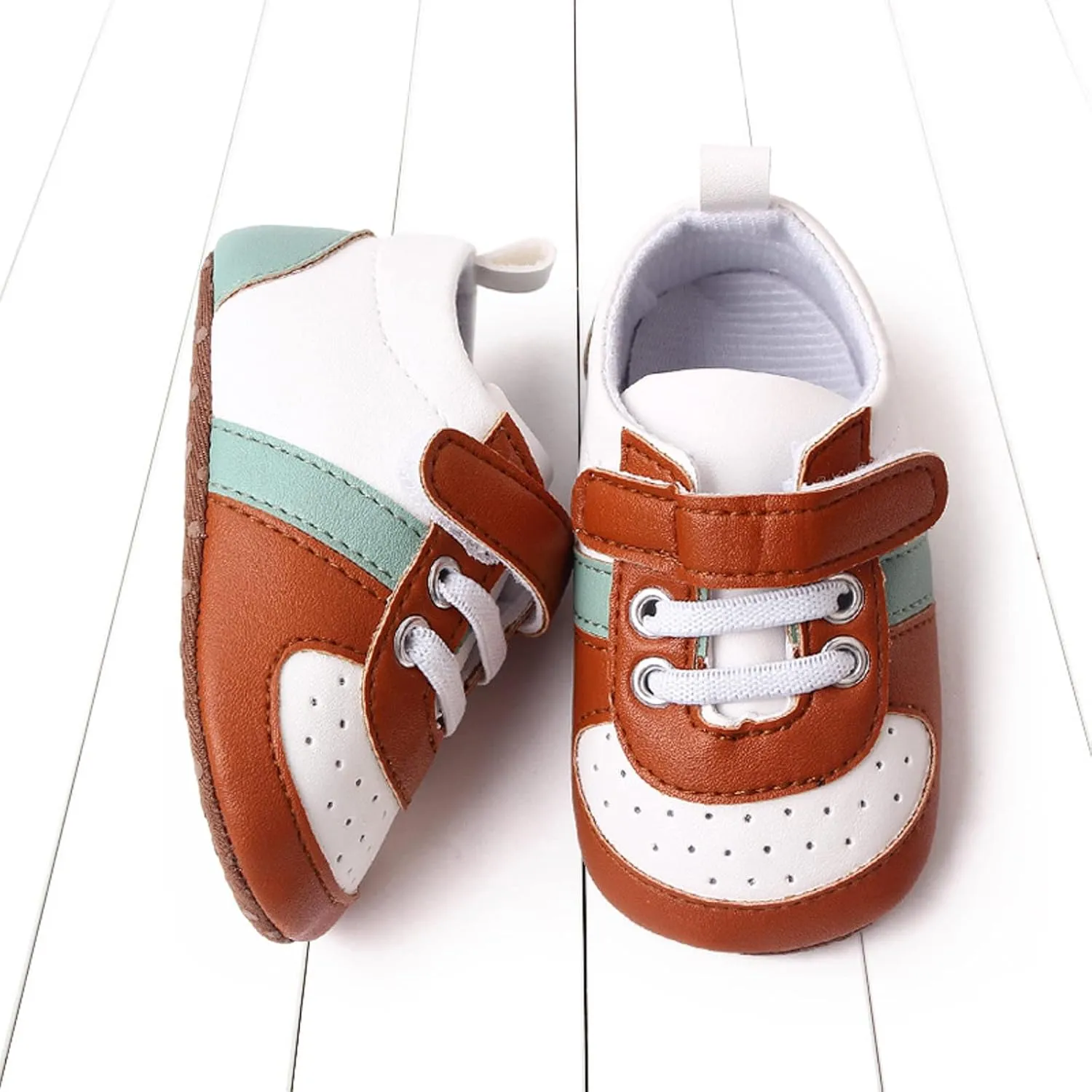 Infant Baby Color Matching Prewalker Sneakers Toddler Boys Girls Anti-Slip Soft Sole Lightweight First Step Shoes