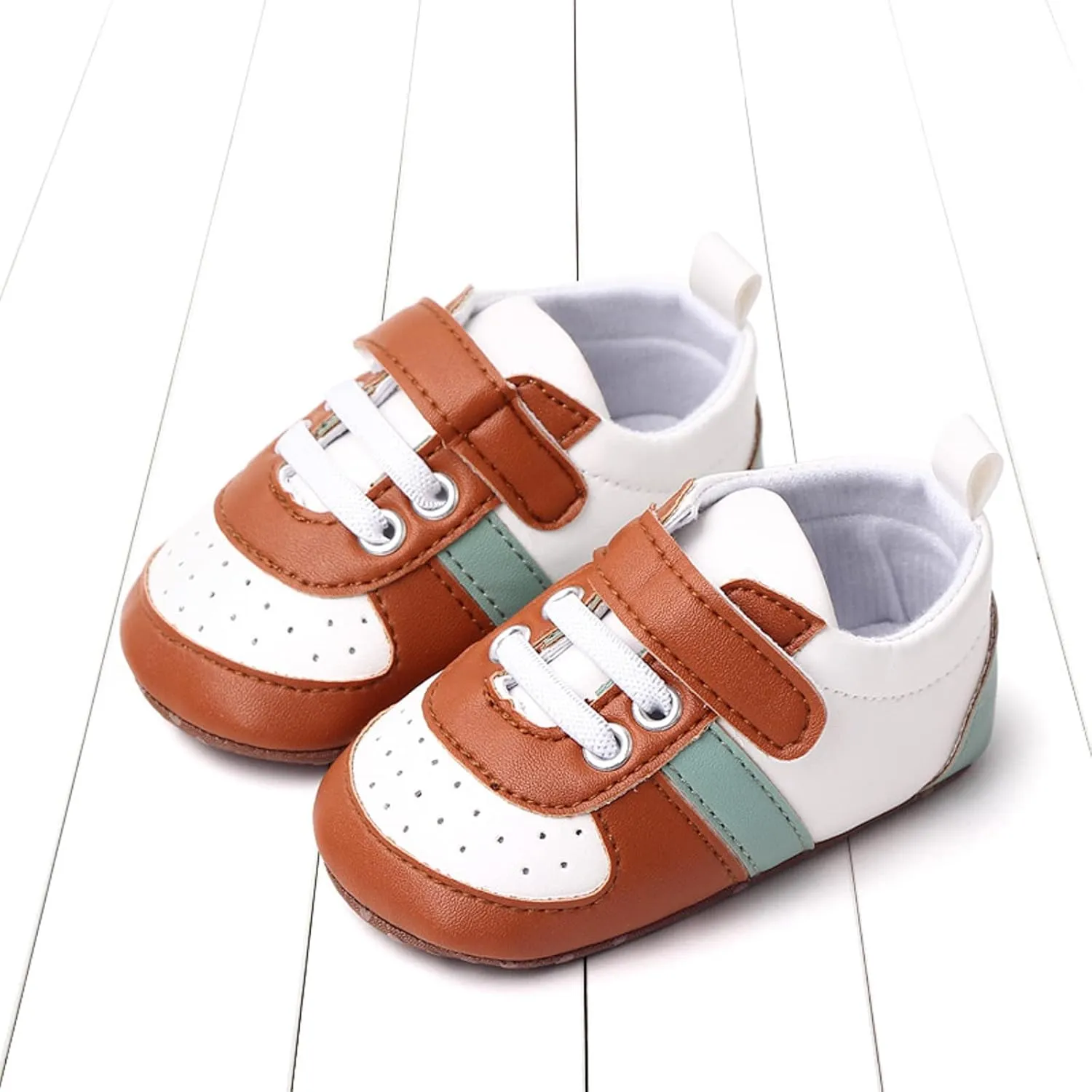Infant Baby Color Matching Prewalker Sneakers Toddler Boys Girls Anti-Slip Soft Sole Lightweight First Step Shoes