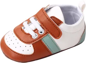 Infant Baby Color Matching Prewalker Sneakers Toddler Boys Girls Anti-Slip Soft Sole Lightweight First Step Shoes