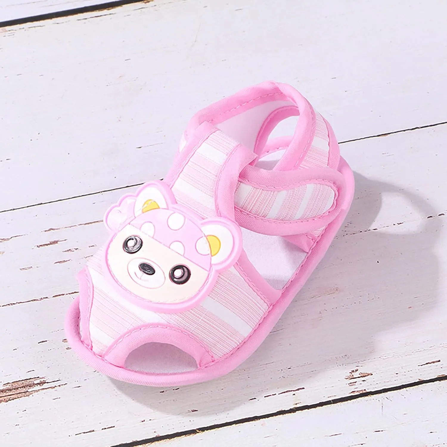 Infant Baby Girl Boy Cute Cartoon Bear Shoes Summer Casual Sandals Cotton Sole Newborn First Size 6 Sandals for Girls