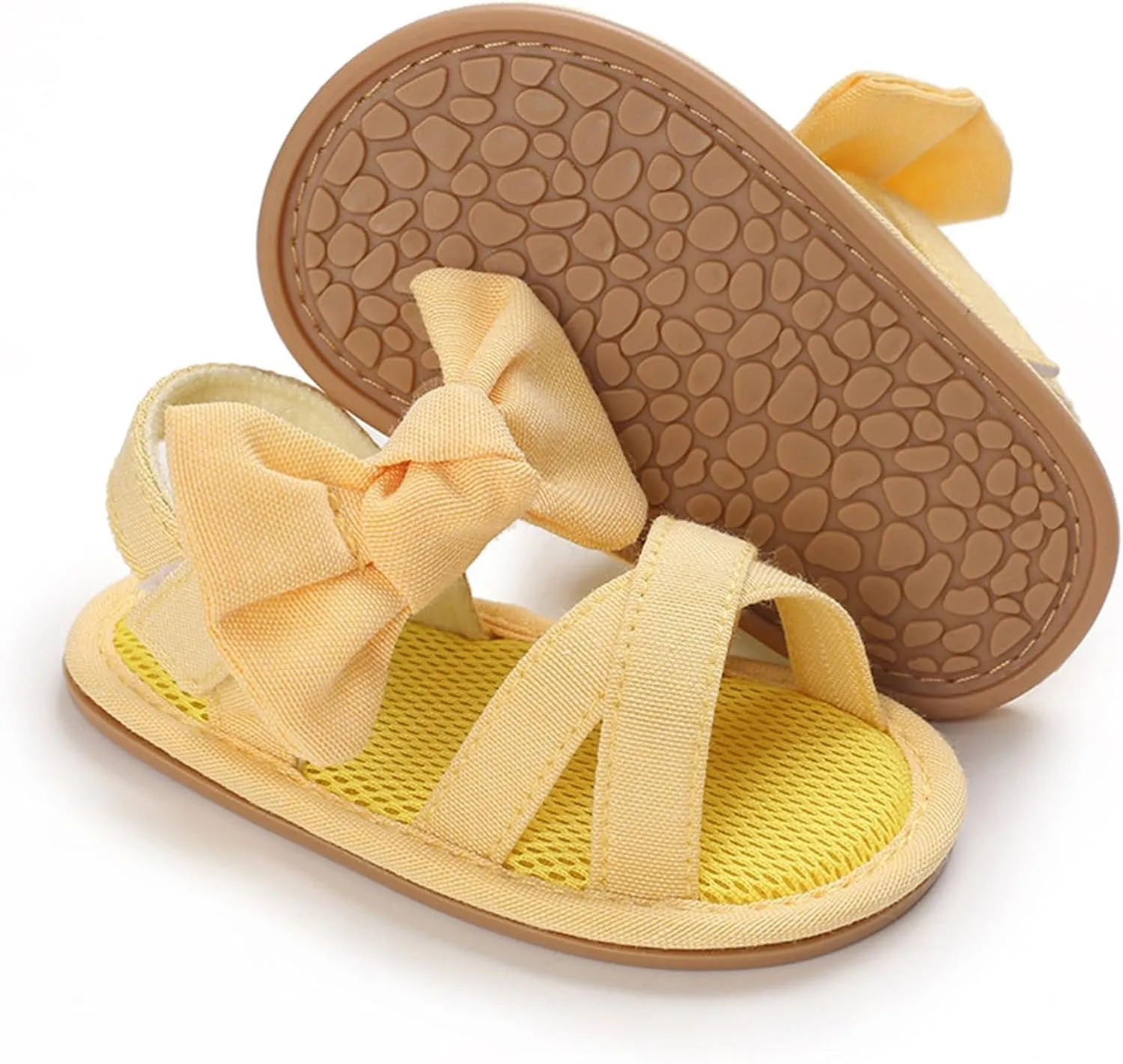 Infant Baby Girls Sandals Summer Bowknot Wedding Dress Flats Soft Sole Princess Shoes Cute Toddler First Walkers Dress Shoes