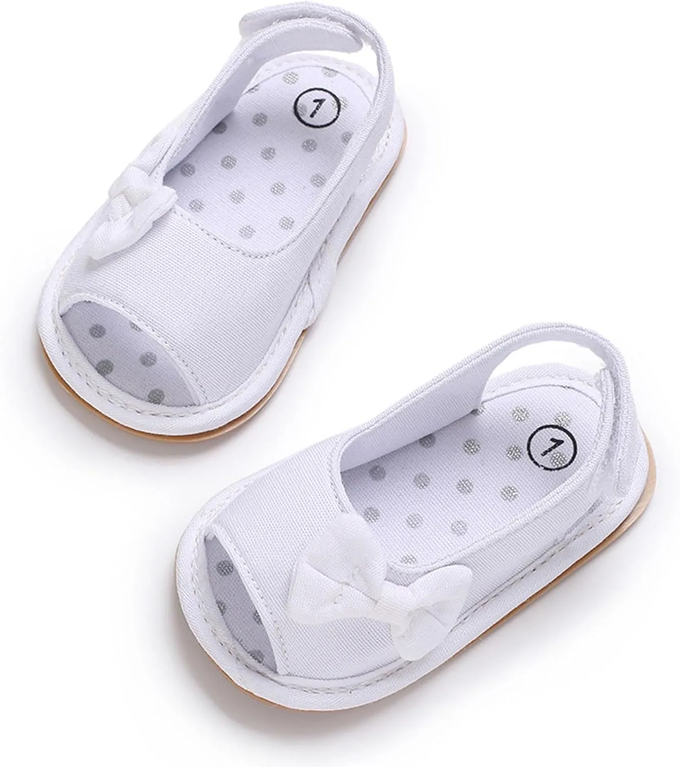 Infant Baby Girls Sandals With Flower Bowknot Soft Sole Shoes Newborn Toddler First Walkers Crib Dress Shoes