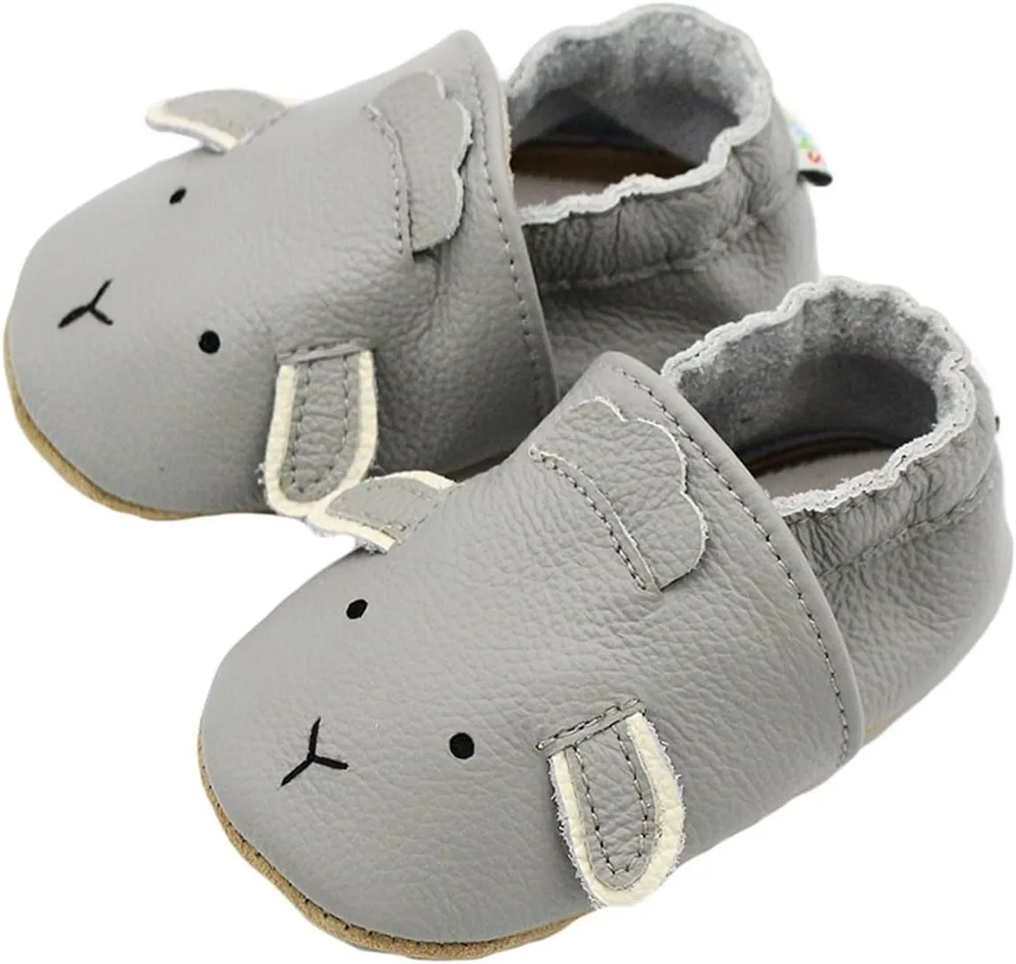 Infant Baby Soft Sole PU Leather Prewalker Shoes Infant Toddler Cute artoon Animal Slip-on Shoes Casual Slippers 3 Month Baby Hat