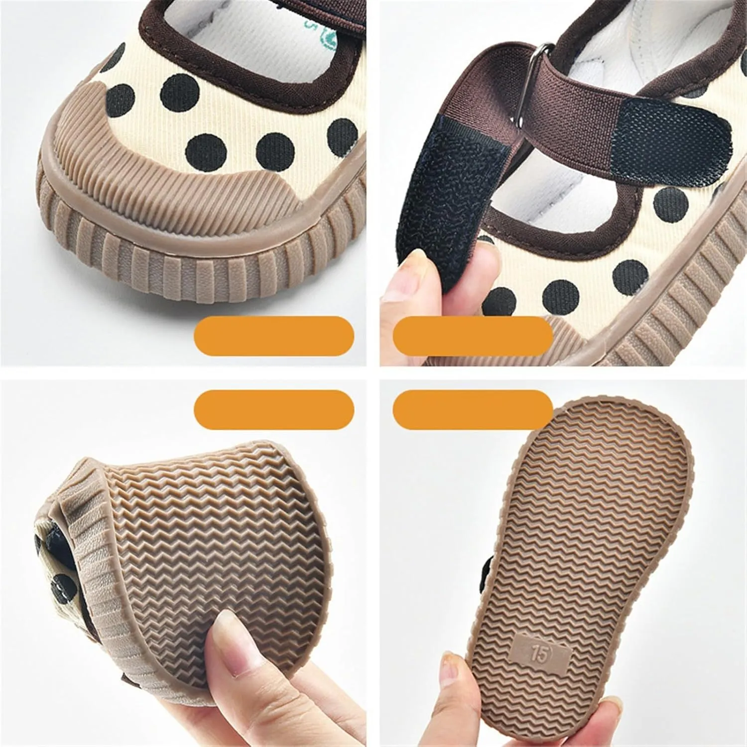 Infant Boys and Girls Sneakers Polka Dot Print Mesh Breathable Non Slip Design Outdoor Casual Shoes Shoes for Toddlers