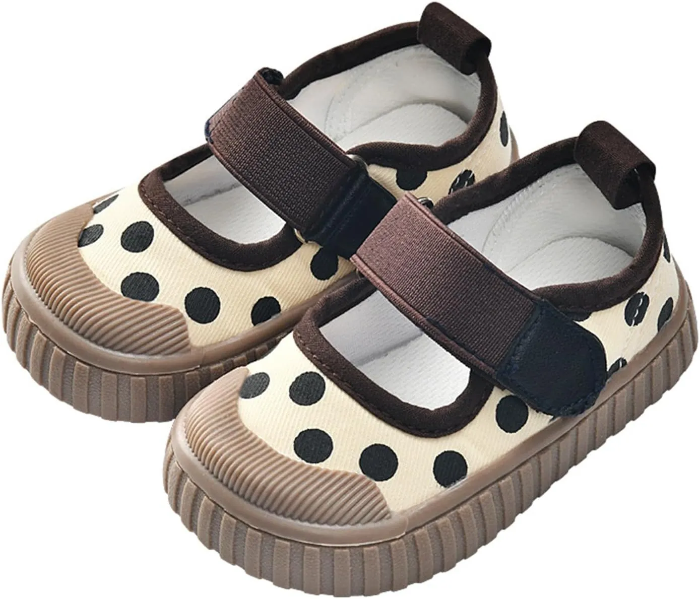 Infant Boys and Girls Sneakers Polka Dot Print Mesh Breathable Non Slip Design Outdoor Casual Shoes Shoes for Toddlers