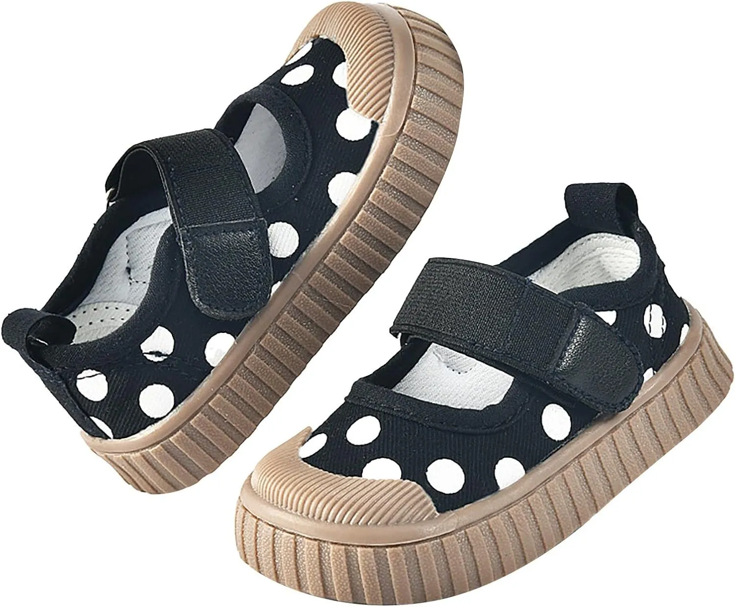 Infant Boys and Girls Sneakers Polka Dot Print Mesh Breathable Non Slip Design Outdoor Casual Shoes Shoes for Toddlers