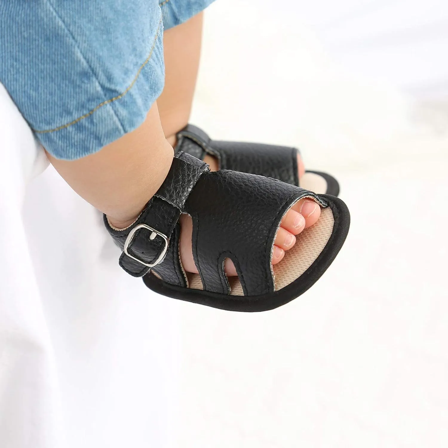 Infant Girls Cotton Rubber Sole Sandals Baby Soft Sole Non-Slip Boys Flat Walking Shoes Baby Shoes
