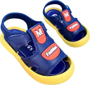 Infant Toddler Baby Girls Boys Shoes Sandals Outdoor First Walkers Soft Anti-Slip Sole Flat Shoes (Blue, 9 Little Child)