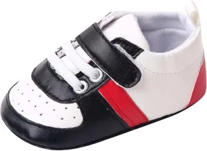 Infant Toddler Color Matching Prewalker Sneakers Baby Boys Girls Anti-Slip Soft Sole Lightweight First Step Shoes