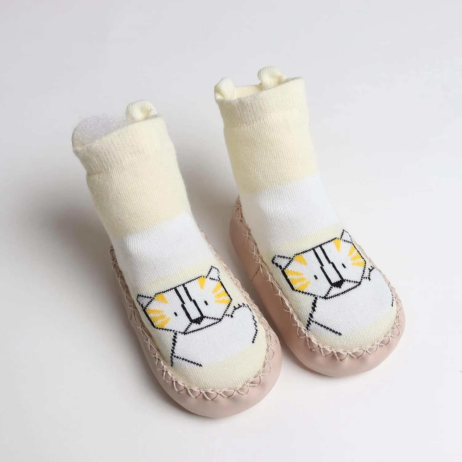 Infant Toddler Shoes Soft Sole Toddler Shoes Cartoon Animal Print Non Slip Indoor Shoes for Toddlers