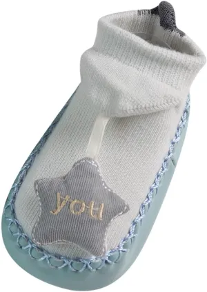 Infant Toddler Shoes Soft Sole Toddler Shoes Star Decoration Non Slip Breathable Socks Infant Dress (White, 6 Months)