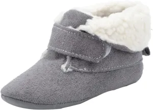Infant Toddler Shoes Soft Sole Winter Solid Color Non Slip Warm Plus Velvet Toddler Shoes Cotton Boots Dress Shoes 4c