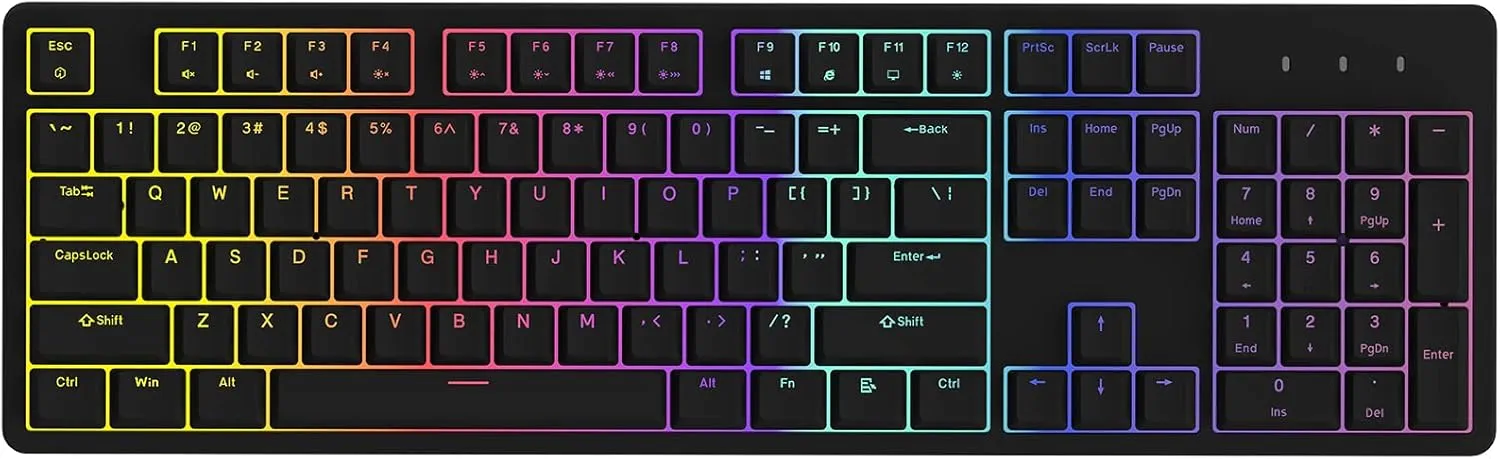 IROK FE87/104 RGB Mechanical Keyboard, Hot Swappable Gaming Keyboard, Customizable Backlit, Magnet Upper Cover Type-C Wired Keyboard for Mac Windows-Black/Brown Switch