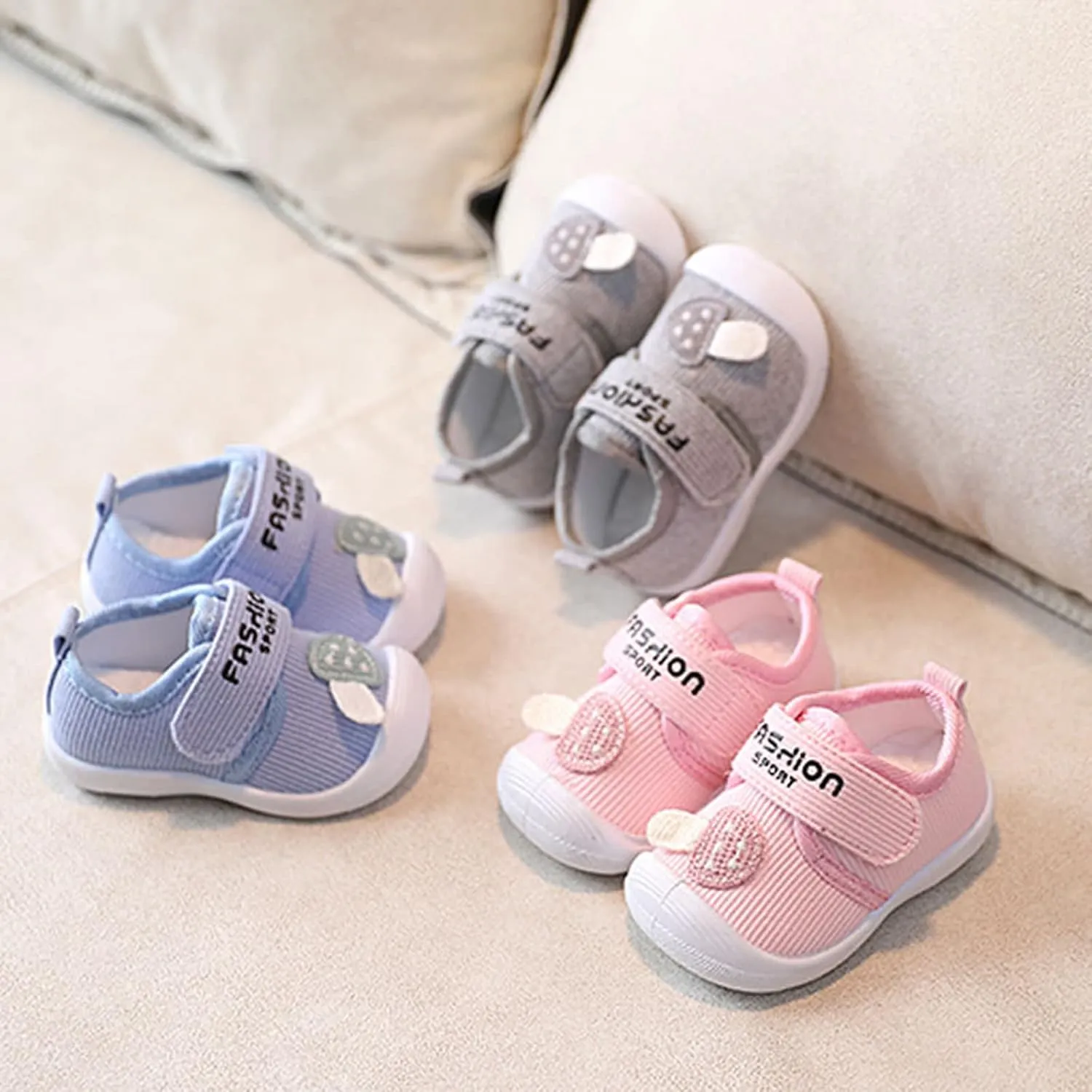 JINCAIHONG Baby Walking Shoes Boys Girls Breathable Barefoot Sneakers Lightweight Non Slip Footwear for Infants