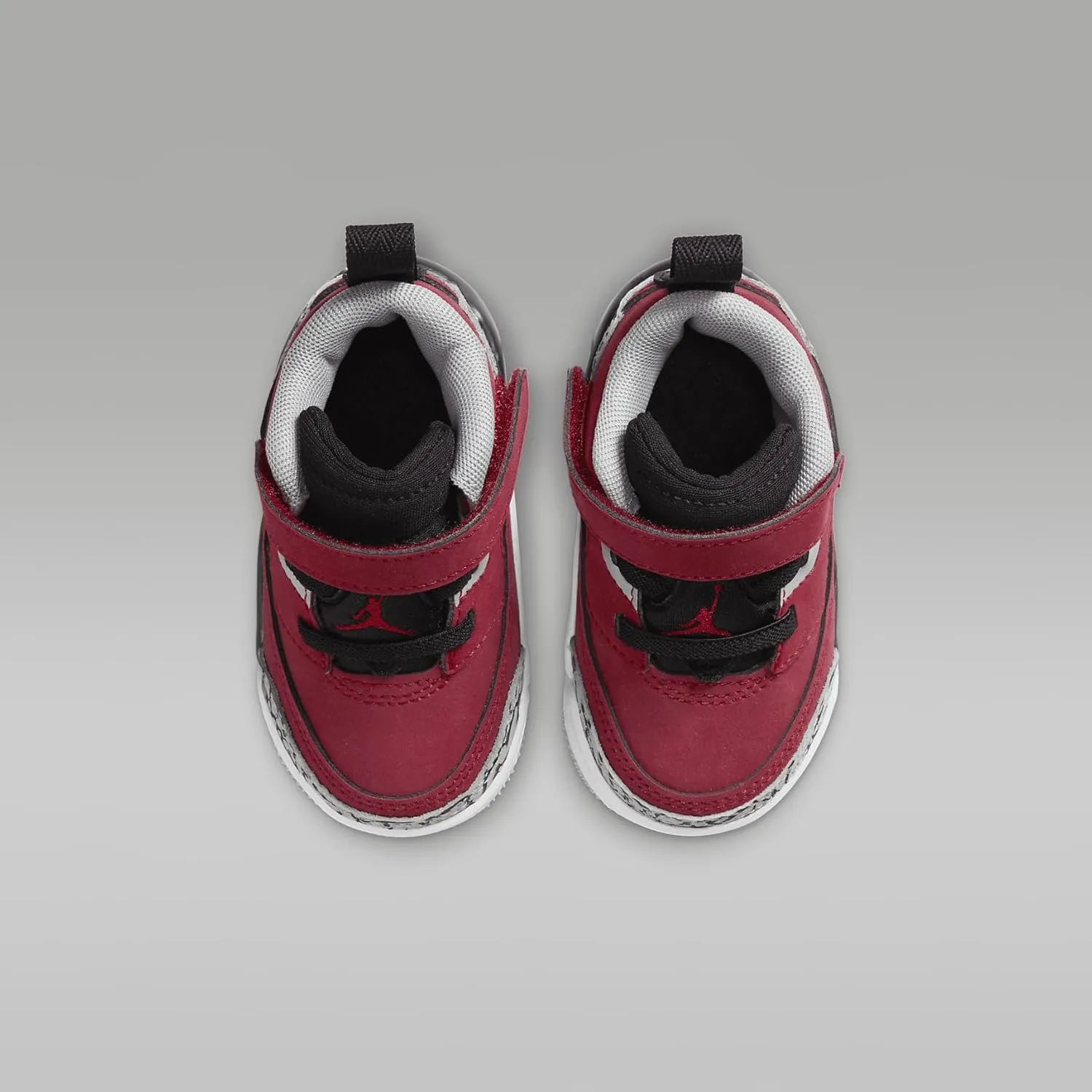 Jordan Spizike Low Baby/Toddler Shoes (FQ3952-600, Gym Red/Wolf Grey/Cool Grey/Black)