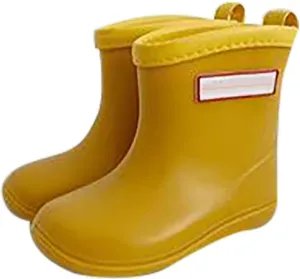 Kids Baby Easy On Rain Shoes Boots for Toddler Short Rain Boots Lightweight Rainy Day Shoes Rain Boots