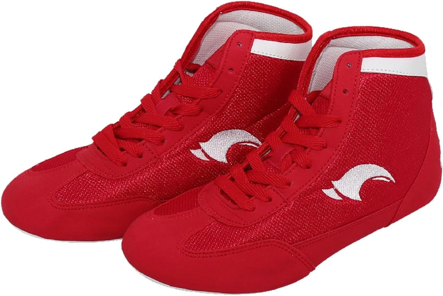 Kids Boys Boxing Shoes Lace-up High Top Training Wrestling Shoes for Boys Competition Training Shoes Youth